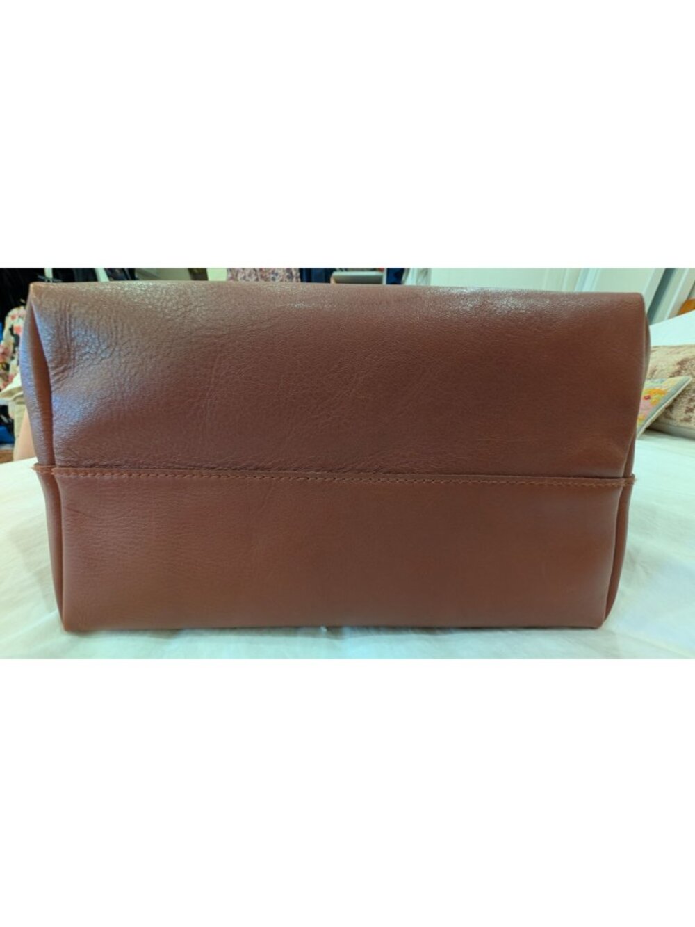 NEW Madewell The Essential Bucket Leather Tote Warm Cinnamon Brown - Picture 5 of 16